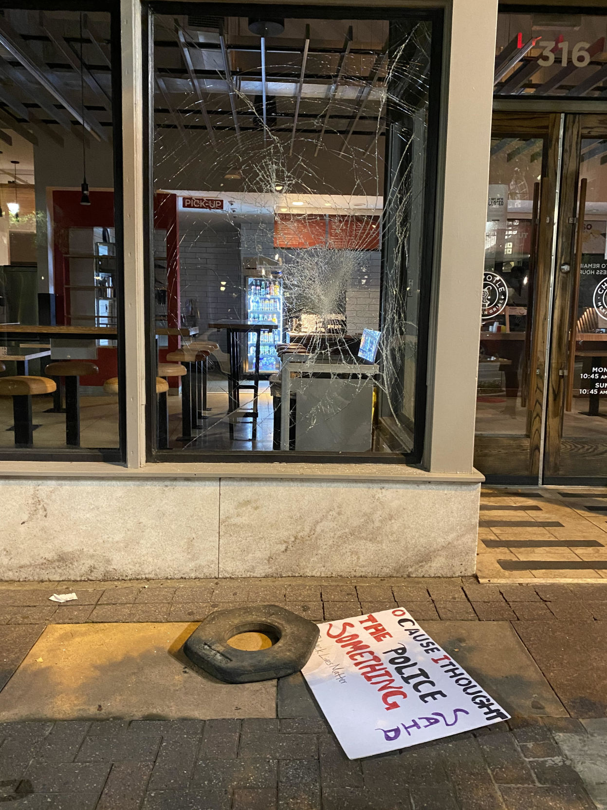 Chipotle after protests